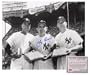 Yogi Berra New York Yankees MLB Hand Signed 8x10 Photograph with Joe DiMaggio and Mickey Mantle