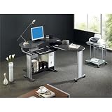 Folding Black Computer Desk by Piranha Trading Ltd with FREE EXPEDITED DELIVERY (PC3g)