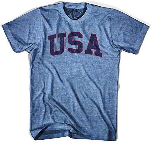 USA Vintage T-shirt, Athletic Blue, Medium