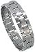 Jewelry : 9" (23 cm) Adjustable Tungsten Carbide Bracelet with Satin Center, 5/8" (16 mm) wide