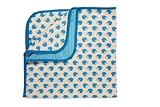 Green Baby Hooded Receiving Blanket (One Size, All Over Print in Blue )