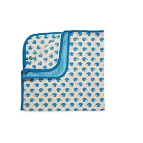 Green Baby Hooded Receiving Blanket (One Size, All Over Print in Blue  )