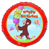 18 Curious George Birthday Balloon (1 ct)