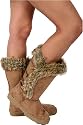 K11 New Ladies Tan Winter Fur Boots Womens Sizes 3-8 UK