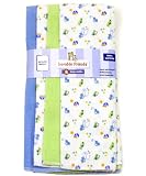 4-Pack Flannel Burp Cloths by Luvable Friends - neutral, one size