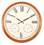 Ashton Sutton 18" Indoor/Outdoor Wall Clock w/ Temp & Humidity - WT59