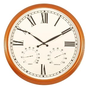 Coppertone Indoor Outdoor Wall Clock (coppertone) (18H x 18W x 3D)