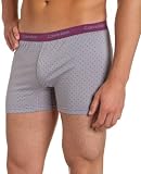Calvin Klein Mens Knit Slim Fit Boxer, Hydroflora Dash Print, Medium
