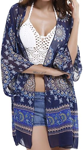 Annalover Women Sexy Summer Cover Ups Bohemia Bikini Beachwear (ACOR008-N1)