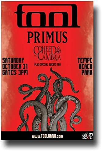 Band w Primus &amp; Coheed &amp; Cambria 10,000 Days Lateralus AZ Custom Photo Poster Prints Size 20 X 30 Inch Wall Sticker For Wall Decor 50*75 cm