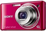 Sony DSC-W380R Digitalkamera (14 Megapixel, 24mm Sony G Weitwinkelobjektiv mit 5fach optischem Zoom, 6,9 cm (2,7 Zoll) LC-Display, HD Video (720p)) rot