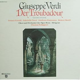 Verdi: Der Troubadour (Gesamtaufnahme in italienischer Sprache - Rom 1965) [Vinyl Schallplatte] [3 LP Box-Set]