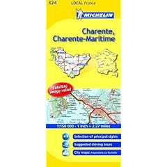 Charente, Charente-Maritime (Michelin Local Maps)