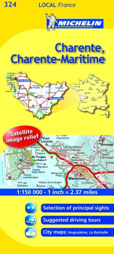 Charente, Charente-Maritime (Michelin Local Maps)