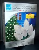 Review Everstar Merchandise  / 100 Count UL LED WARM WHITE Crystal C6 Holiday Lights - Saves Up to 98% on Energy Costs