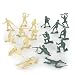 Timmee Tan vs. Green Plastic Army Men: 96 Classic 54mm Toy Soldiers - Made in USA !