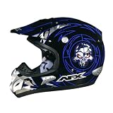 AFX FX-35 Skull Motocross Helmet Blue Large