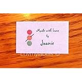 50 Precut Cotton Flat Stoplight Crochet Graphic Sewing label/Tag-made in USA