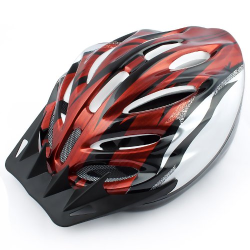 Relaxdays Fahrradhelm für Jugendliche und Erwachsene mit Kopfumfang 55-59cm