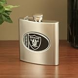 Oakland Raiders Stainless Steel Flask