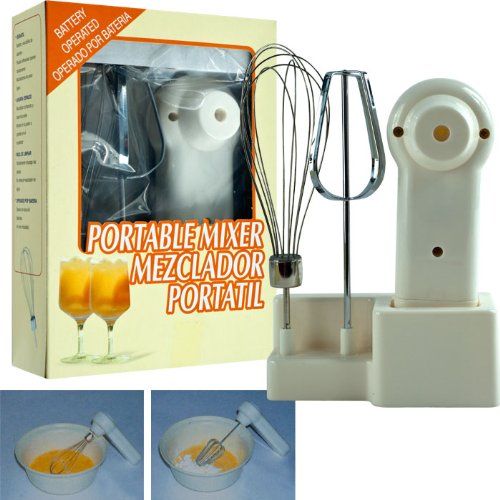 Portable Battery Operated Hand Mixer by Trademark Home Portable Battery Operated Hand Mixer by Trademark Home