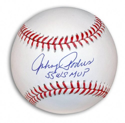 Johnny Podres Brooklyn Dodgers Autographed Baseball with 55 WS MVP Inscription