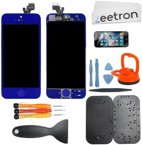 Zeetron Iphone 5 Retina Screen Repalcement Repair Assembly Do It Yourself Kit (Dark Blue)