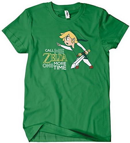 Call Me Zelda One More Time T-Shirt Tee Funny Link Gaming Legend of Tri Force