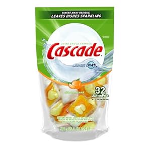 Cascade ActionPacs Dishwasher Detergent-Citrus Scent-32 count