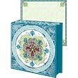 Turquoise Pink Brooch Note pad, Jeweled Mini Notepad, Punch Studio
