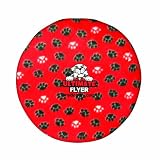 Tuffy's Ultimate Flyer Dog Toy, Red Paws