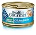 Blue Buffalo Healthy Gourmet Natural Adult Meaty Morsels Wet Cat Food Chicken 3-oz cans (Pack of 24)