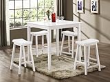 5PC DINING SET F/WHITE
