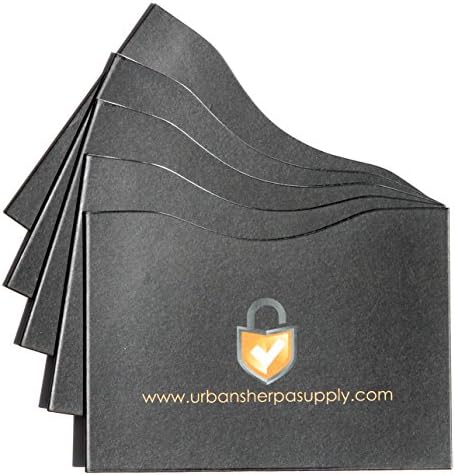 RFID Blocking Passport Holder - 5 Identity Protector Sleeves - ID Theft Proof
