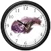 Flag of Uzbekistan (Old)Icons of Romania or Roumania Wall Clock by WatchBuddy Timepieces (Black Frame)