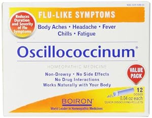 Boiron Oscillococcinum for Flu-like Symptoms Pellets, 12 Count