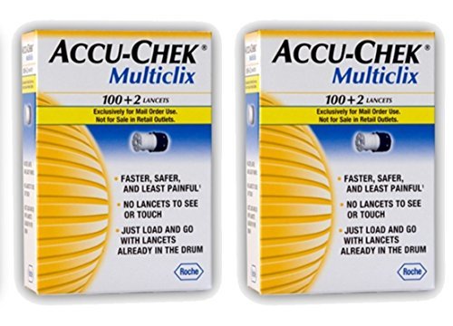 Accu Chek Multiclix Lancets, 204 Count