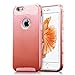 iPhone 6S case, technext020 Pink Tough Gel Armor Cover for iPhone 6 6S Protective Bumper Hybrid Hard Plastic and Soft Silicone Case for Apple iPhone 6 and iPhone 6S Rose Gold