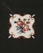 Miniature Black Rose Needlework Kit by Lindee's Little Linens