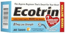Ecotrin Safety Coated Enteric Aspirin, 81 mg Low Strength Tablets 365 ea