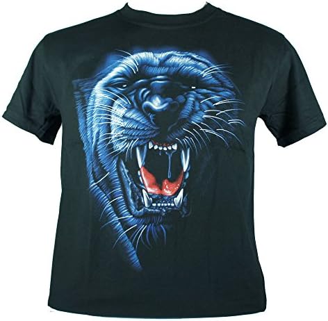 Plutoshirt| Panther Roaring Face Medium Size M New! T-Shirt Tee (A95)