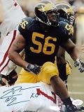 LaMarr Woodley Michigan Wolverines Autographed 8x10 Photograph with KO Inscription