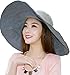 Womens Large Bowknot Wide Brim Beach Sun Hat