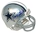 Autographed Daryl Johnston Dallas Cowboys Mini Helmet Inscribed Moose and 48