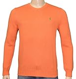 Polo Ralph Lauren Men's Cotton Sweater Orange-Large Polo Ralph Lauren Men's Cotton Sweater Orange-Large