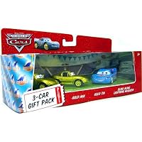 Disney Pixar Cars BLING BLING LIGHTNING McQUEEN, GOLD MIA, GOLD TIA 3-Car Gift Pack