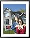 Couple Purchasing Home Framed Art Poster Print, 31x39