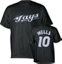 Vernon Wells Black Majestic Name and Number Toronto Blue Jays T-Shirt