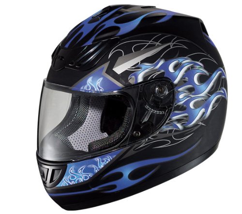 Flamma Blue Helmet Design - Size : Medium