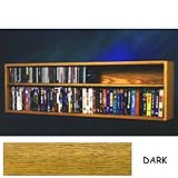 IMAGE OF Solid Oak CD DVD VHS Mountable Cabinet - Holds 118 CDs AND 86 DVDs or 46 VHS (Dark Oak) (15